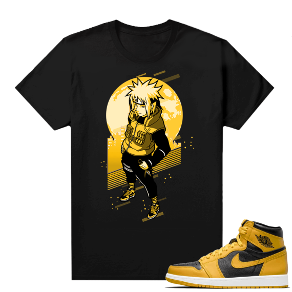 Jordan 1 Pollen Sneaker tees Match Black Minato