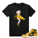 Jordan 1 Pollen Sneaker tees Match Black Monroe Betty