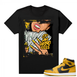 Jordan 1 Pollen Sneaker tees Match Black On My Grind