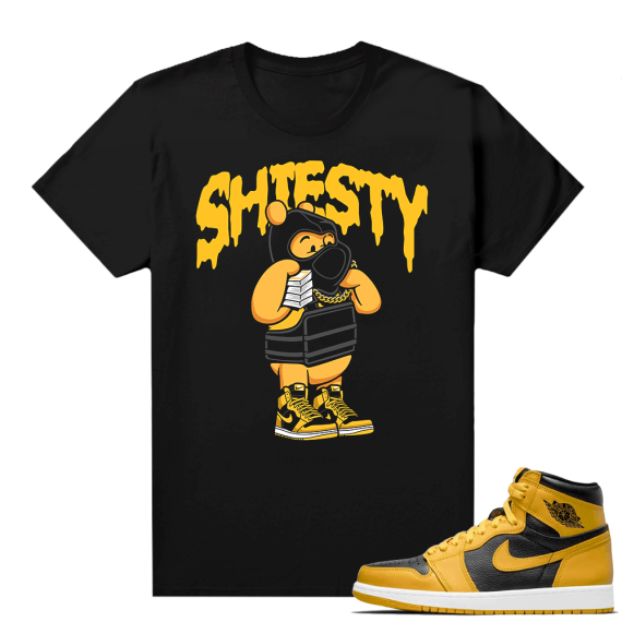 Jordan 1 Pollen Sneaker tees Match Black Pooh Shiesty