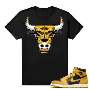 Jordan 1 Pollen Sneaker tees Match Black Rare Air Bull