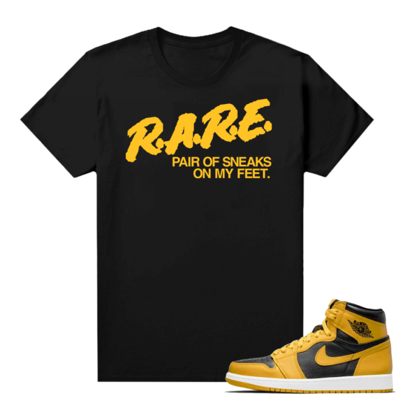 Jordan 1 Pollen Sneaker tees Match Black Rare Pair