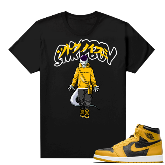 Jordan 1 Pollen Sneaker tees Match Black SNKRBOY x Frieza hype