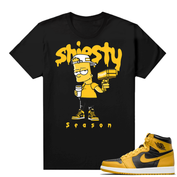 Jordan 1 Pollen Sneaker tees Match Black Shiesty Season