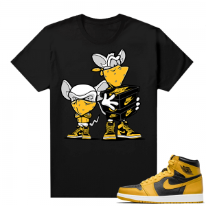 Jordan 1 Pollen Sneaker tees Match Black Sneaker Heist