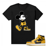 Jordan 1 Pollen Sneaker tees Match Black Sneakerhead Mickey