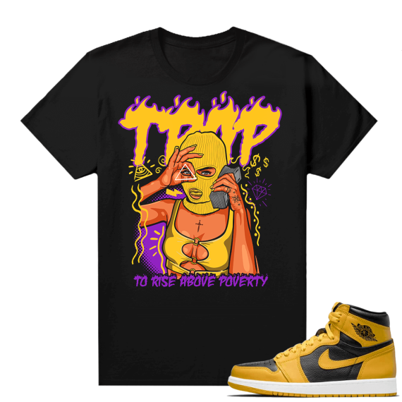 Jordan 1 Pollen Sneaker tees Match Black To Rise Above Poverty