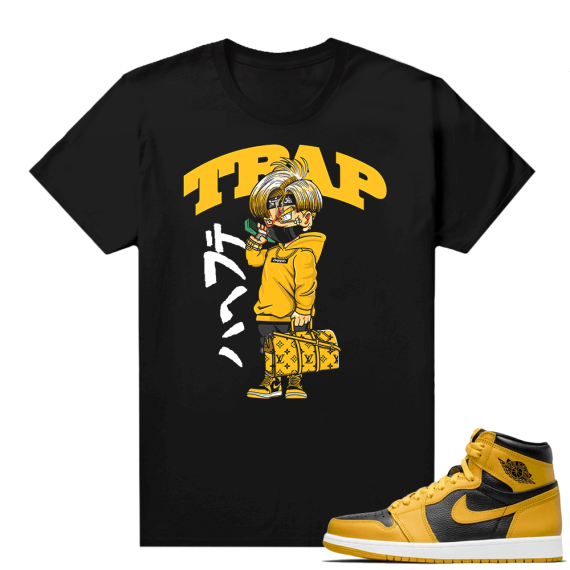 Jordan 1 Pollen Sneaker tees Match Black Trunks Trap