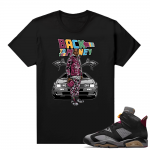 Jordan Bordeaux shirt match Black tee Back to the Money