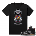 Jordan Bordeaux shirt match Black tee Drippin Ape