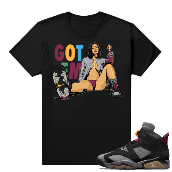 Jordan Bordeaux shirt match Black tee GOT EM