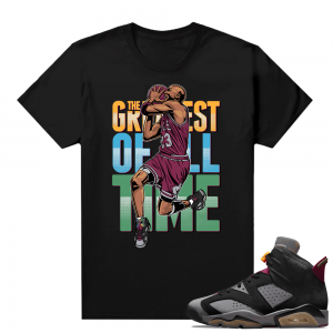 Jordan Bordeaux shirt match Black tee Greatest