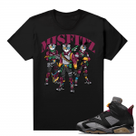 Jordan Bordeaux shirt match Black tee MISFITZ Fortnite Gang