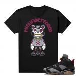 Jordan Bordeaux shirt match Black tee Bear toon