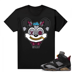 Jordan Bordeaux shirt match Black tee Bunny