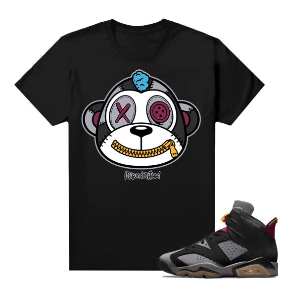 Jordan Bordeaux shirt match Black tee Monkey