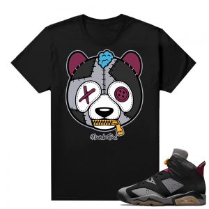 Jordan Bordeaux shirt match Black tee Panda