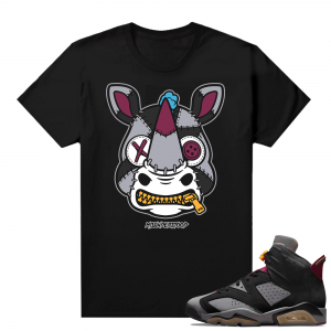 Jordan Bordeaux shirt match Black tee Rhino