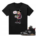 Jordan Bordeaux shirt match Black tee More Shoe Money