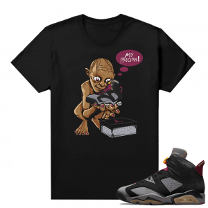 Jordan Bordeaux shirt match Black tee My Precious