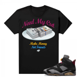 Jordan Bordeaux shirt match Black tee Need My Cut