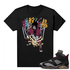 Jordan Bordeaux shirt match Black tee Sasuke Hype