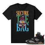 Jordan Bordeaux shirt match Black tee Secure the Bag