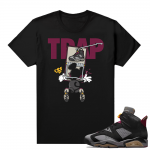 Jordan Bordeaux shirt match Black tee Sneaker Trap