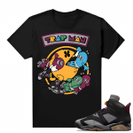 Jordan Bordeaux shirt match Black tee Trap Man