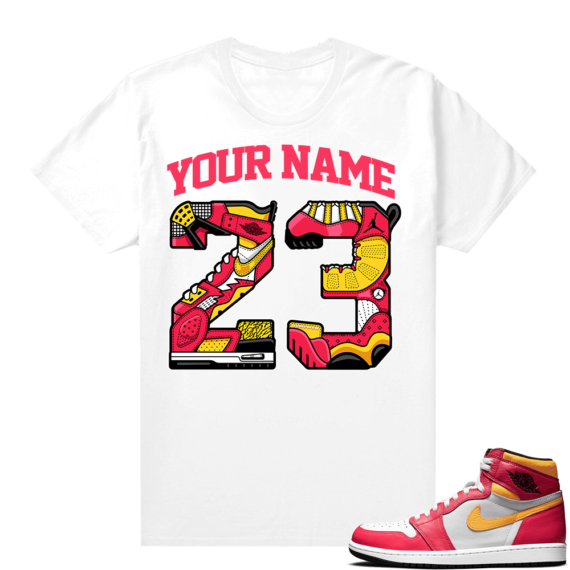 Custom T Shirts Light Fusion Red 1s 23 Mashup