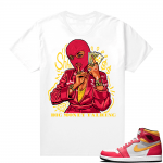 Light Fusion Red 1s Jordan Sneaker Tees Shirts Match White Big Money Talking