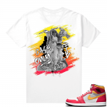 Light Fusion Red 1s Jordan Sneaker Tees Shirts Match White Cash Only