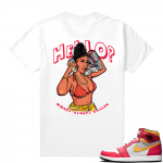 Light Fusion Red 1s Jordan Sneaker Tees Shirts Match White Money Always Callin