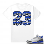 Racer Blue 3s Jordan Sneaker Tees 23 Drip