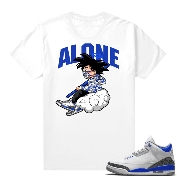 Racer Blue 3s Jordan Sneaker Tees Alone