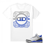 Racer Blue 3s Jordan Sneaker Tees CEO 100 Mil Club