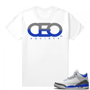 Racer Blue 3s Jordan Sneaker Tees CEO Society