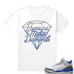 Racer Blue 3s Jordan Sneaker Tees Diamonds