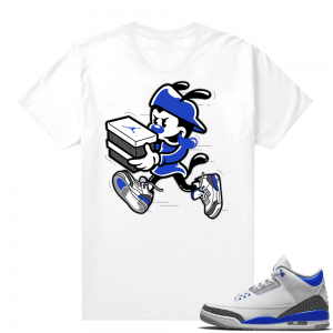 Racer Blue 3s Jordan Sneaker Tees Double Up