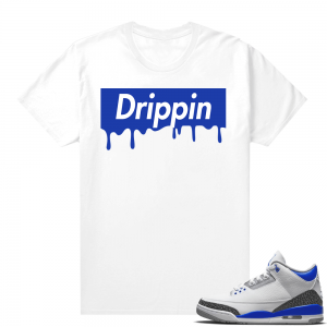 Racer Blue 3s Jordan Sneaker Tees Drip Box