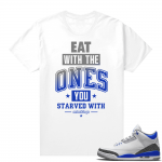 Racer Blue 3s Jordan Sneaker Tees EAT