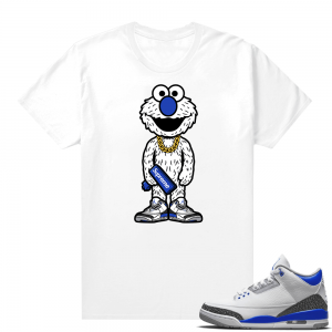 Racer Blue 3s Jordan Sneaker Tees Elmo