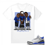 Racer Blue 3s Jordan Sneaker Tees Everybody Eats B