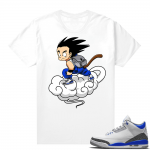 Racer Blue 3s Jordan Sneaker Tees Fly Goku