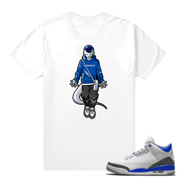 Racer Blue 3s Jordan Sneaker Tees Freiza Essentials