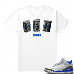 Racer Blue 3s Jordan Sneaker Tees Friends