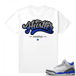 Racer Blue 3s Jordan Sneaker Tees Hustler