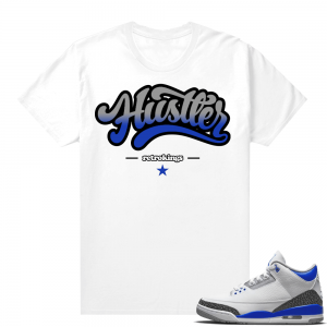 Racer Blue 3s Jordan Sneaker Tees Hustler