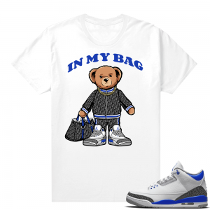 Racer Blue 3s Jordan Sneaker Tees In My Bag Bear