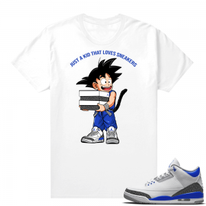 Racer Blue 3s Jordan Sneaker Tees Just A Kid